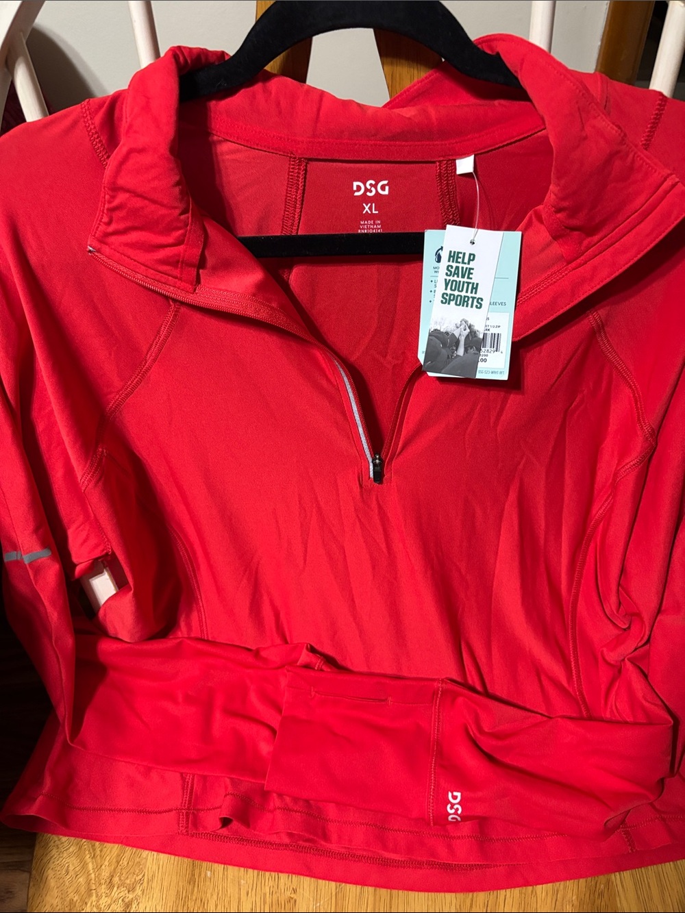 DSG Women's Red Quarter-Zip Utility Pullover